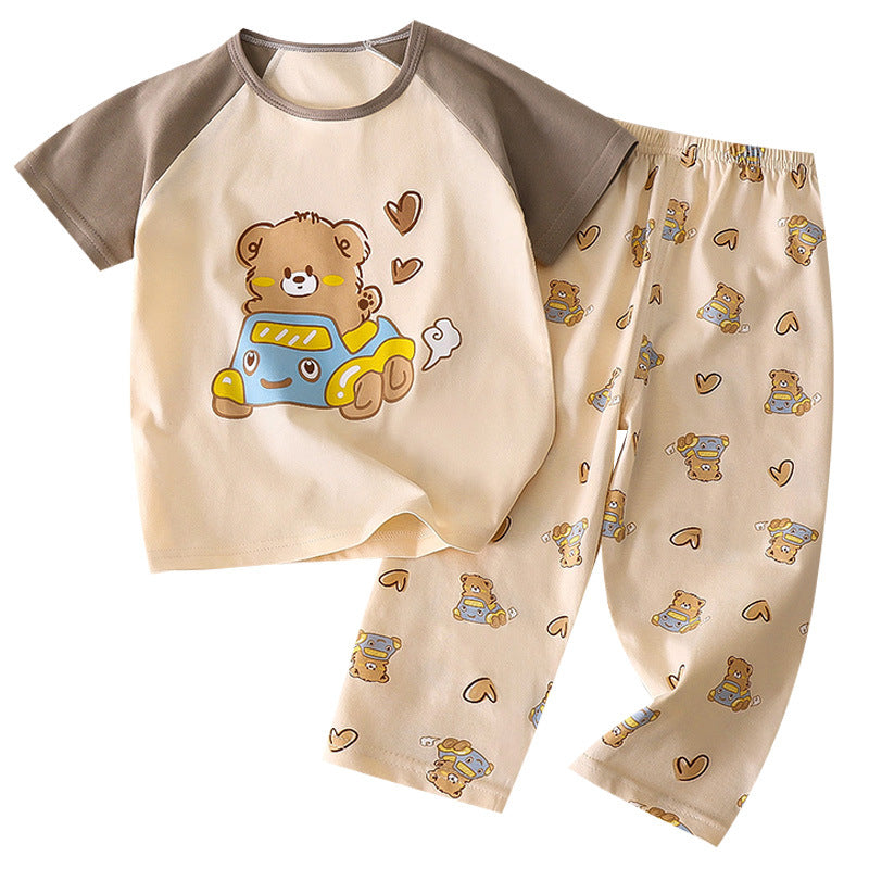 Short Sleeve T-shirt Long Pants