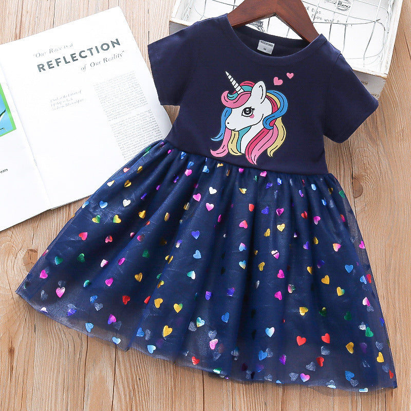 Girls' Summer Cotton Princess Skirt