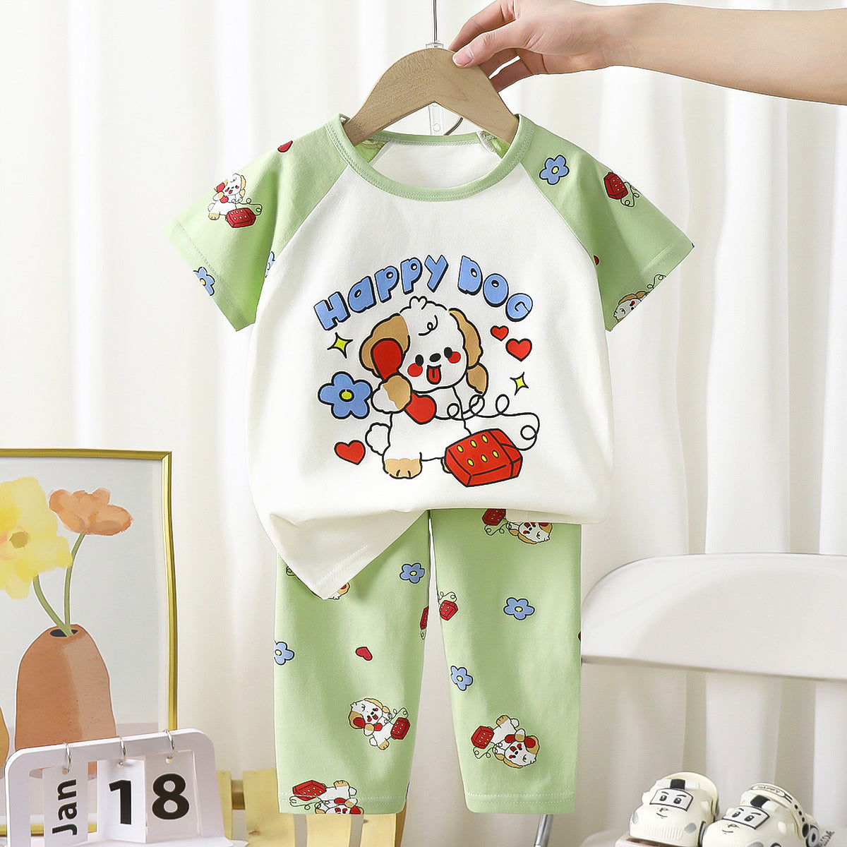 Short Sleeve T-shirt Long Pants