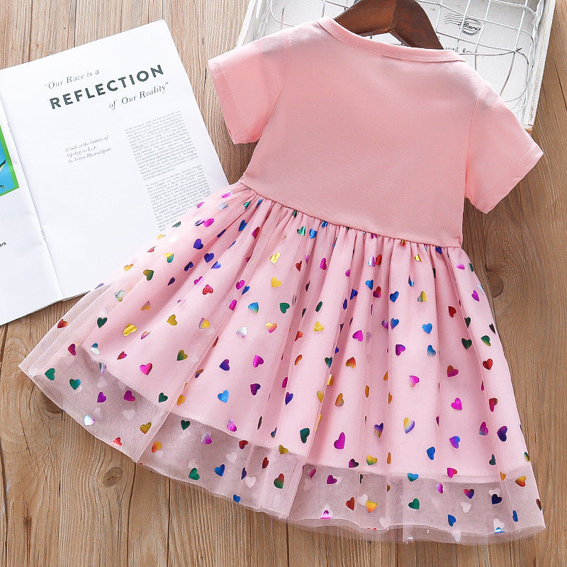 Girls' Summer Cotton Princess Skirt