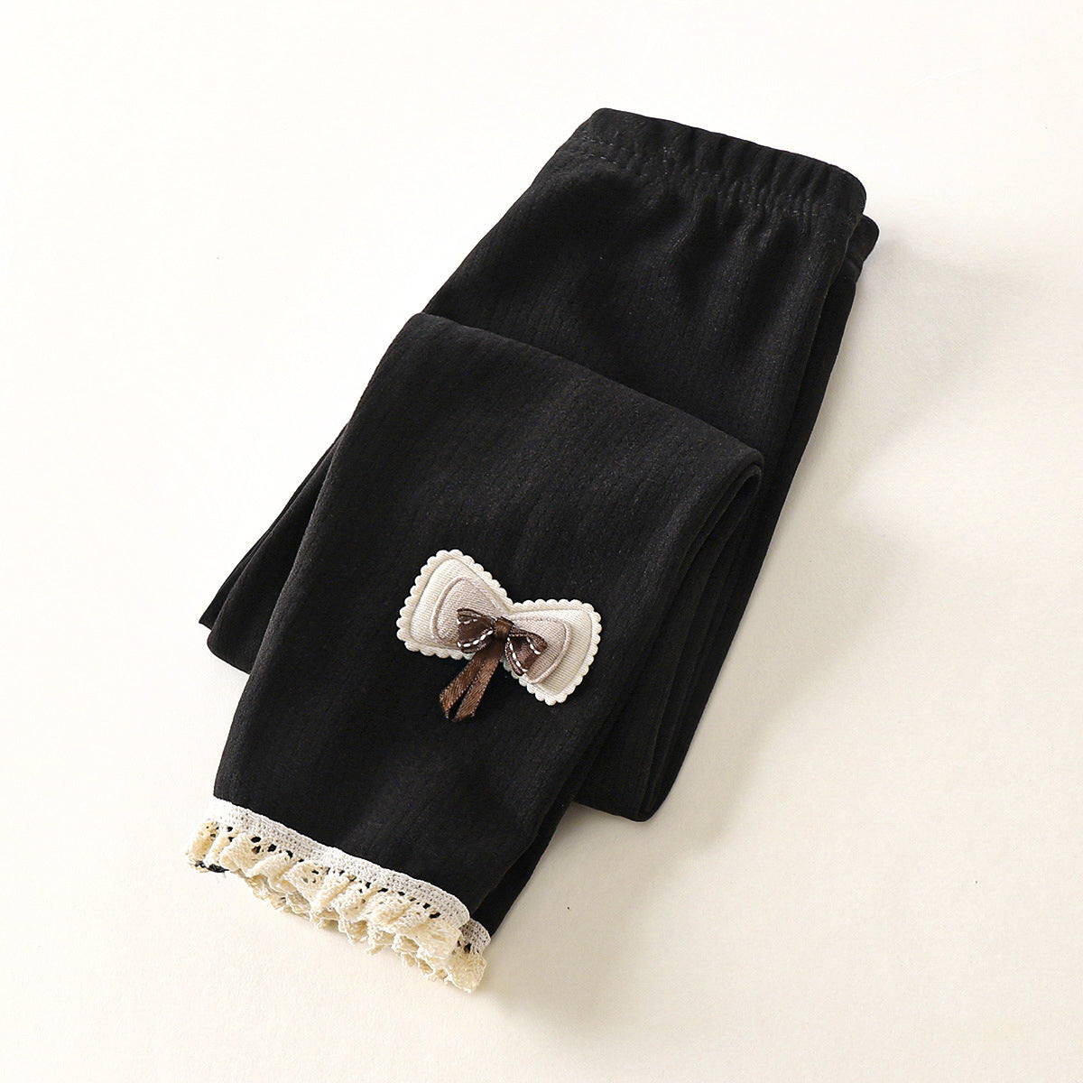 Girls' Lace Trousers Black