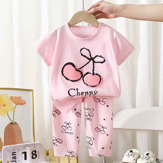 Short Sleeve T-shirt Long Pants