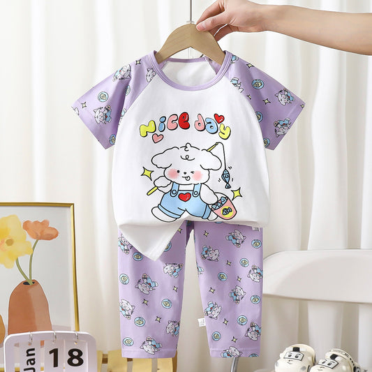 Short Sleeve T-shirt Long Pants