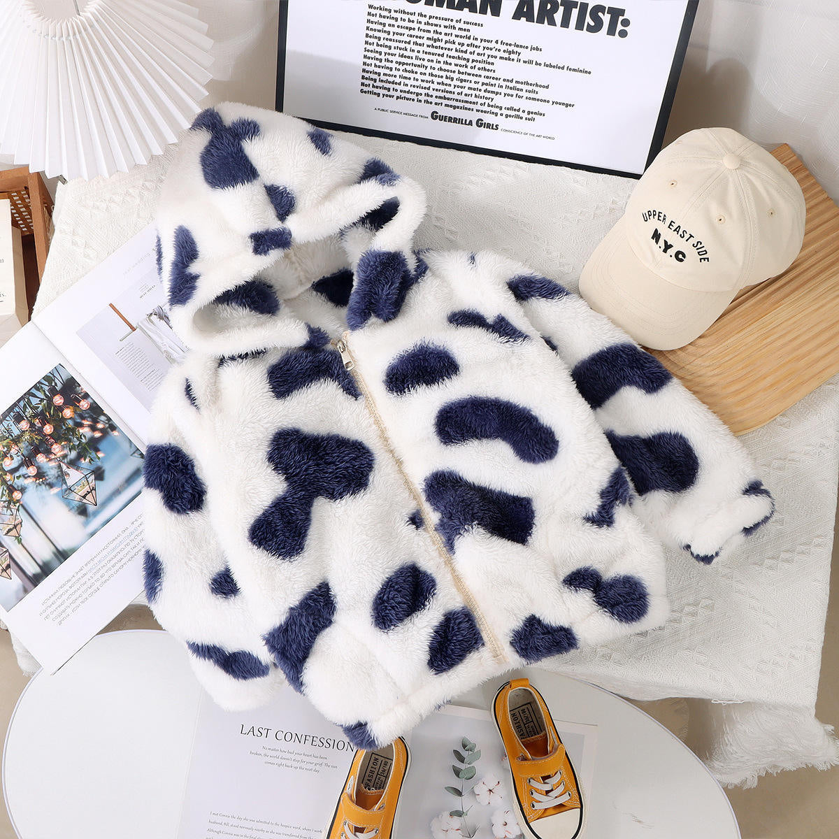 Hooded Sweater Warm Cute Plush Coat